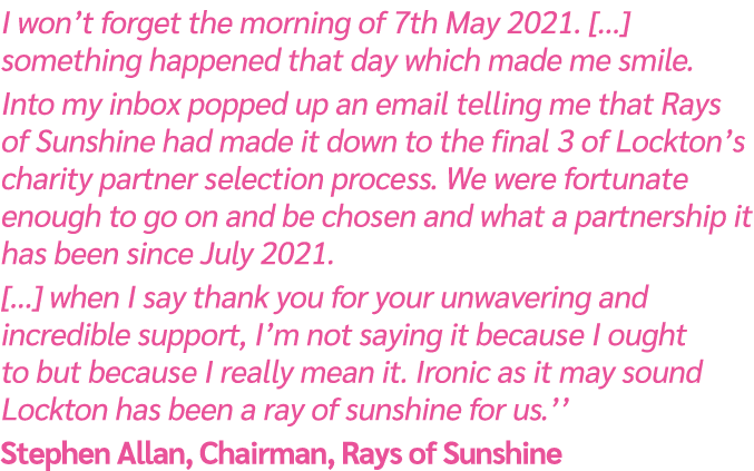 I won’t forget the morning of 7th May 2021. […] something happened that day which made me smile. Into my inbox popped...