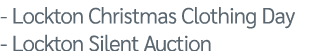  Lockton Christmas Clothing Day Lockton Silent Auction