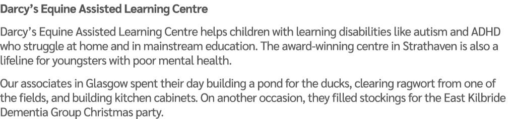 Darcy’s Equine Assisted Learning Centre Darcy’s Equine Assisted Learning Centre helps children with learning disabili...